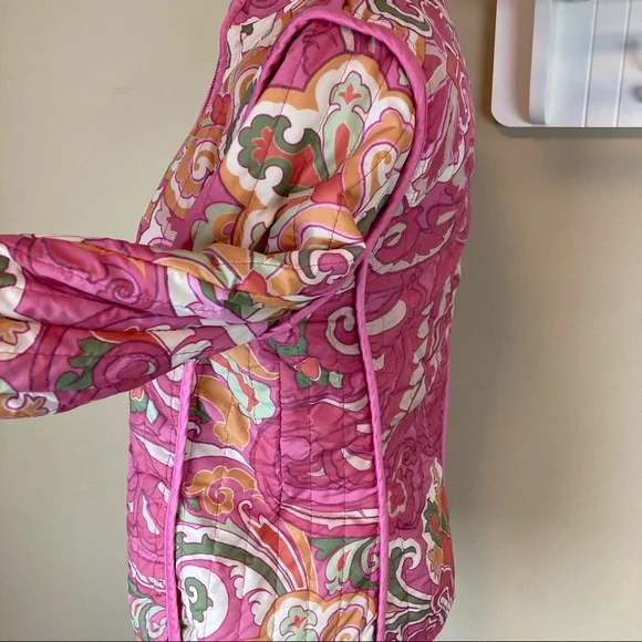 Etro Pink Multicolor Quilted Paisley Jacket - Picture 9 of 14